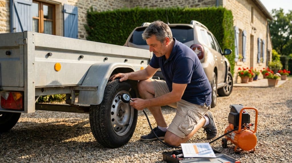 pression pneu remorque