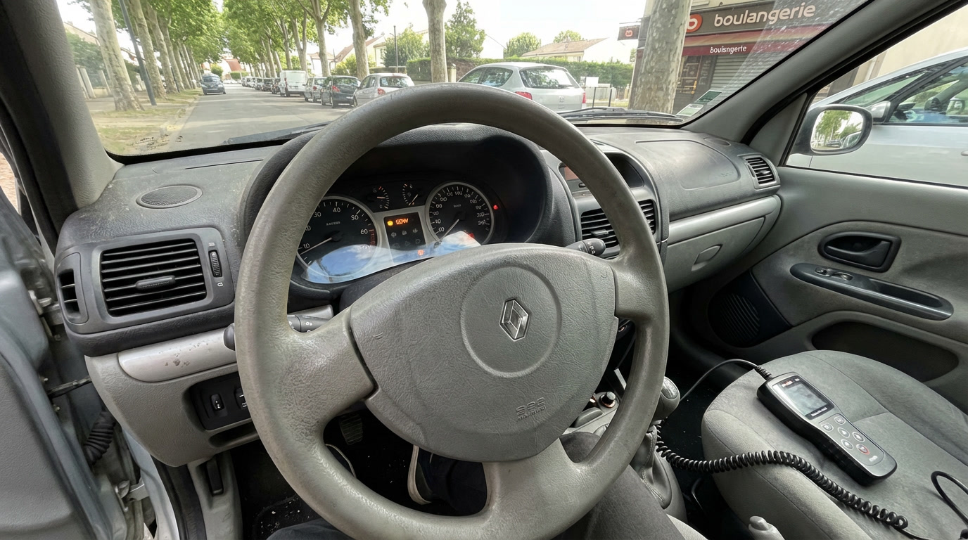 Voyant SERV Clio 2 : causes, signification et comment l’éteindre